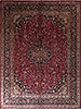 Mashad Red Hand Knotted 99 X 1210 Area Rug 99-111705 Thumb 0