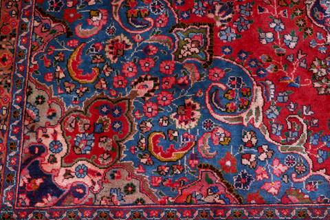 Sabzevar Red Hand Knotted 95 X 124 Area Rug 99-111706 Image 10