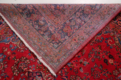 Sabzevar Red Hand Knotted 95 X 124 Area Rug 99-111706 Image 13