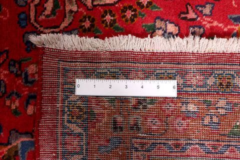 Sabzevar Red Hand Knotted 95 X 124 Area Rug 99-111706 Image 14