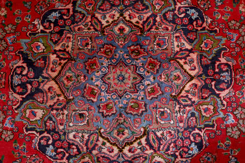 Sabzevar Red Hand Knotted 95 X 124 Area Rug 99-111706 Image 5