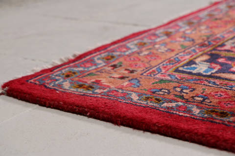 Sabzevar Red Hand Knotted 95 X 124 Area Rug 99-111706 Image 8