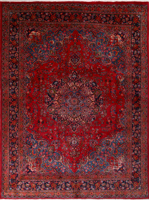 Sabzevar Red Hand Knotted 95 X 124 Area Rug 99-111706 Image 0