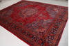 Sabzevar Red Hand Knotted 95 X 124 Area Rug 99-111706 Thumb 2