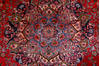 Sabzevar Red Hand Knotted 95 X 124 Area Rug 99-111706 Thumb 5