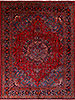 Sabzevar Red Hand Knotted 95 X 124 Area Rug 99-111706 Thumb 0