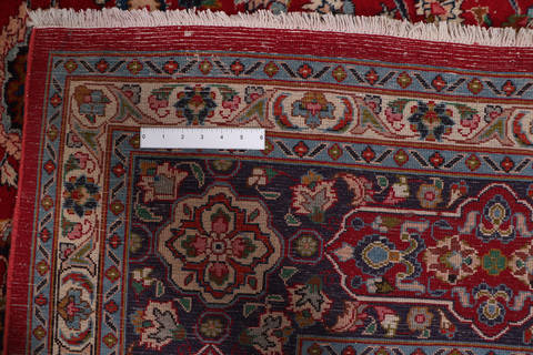 Mashad Red Hand Knotted 99 X 130 Area Rug 99-111720 Image 19