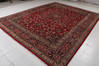 Mashad Red Hand Knotted 99 X 130 Area Rug 99-111720 Thumb 2