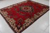 Tabriz Red Hand Knotted 79 X 101  Area Rug 99-111721 Thumb 4