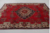 Tabriz Red Hand Knotted 79 X 101  Area Rug 99-111721 Thumb 5