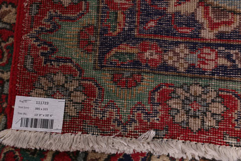 Tabriz Red Square Hand Knotted 104 X 104  Area Rug 99-111723 Image 13