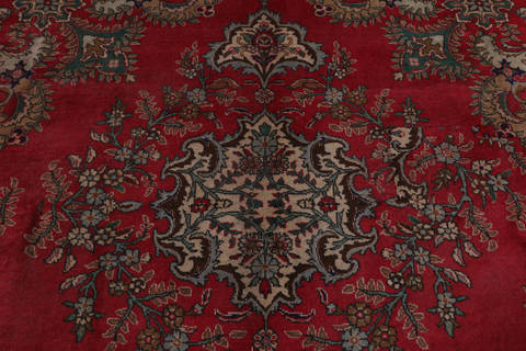Tabriz Red Square Hand Knotted 104 X 104  Area Rug 99-111723 Image 5