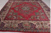 Tabriz Red Square Hand Knotted 104 X 104  Area Rug 99-111723 Thumb 4