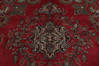 Tabriz Red Square Hand Knotted 104 X 104  Area Rug 99-111723 Thumb 5
