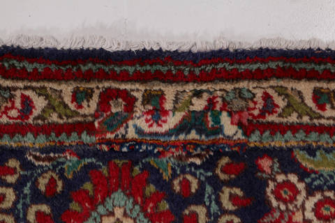 Tabriz Blue Hand Knotted 89 X 115  Area Rug 99-111724 Image 13