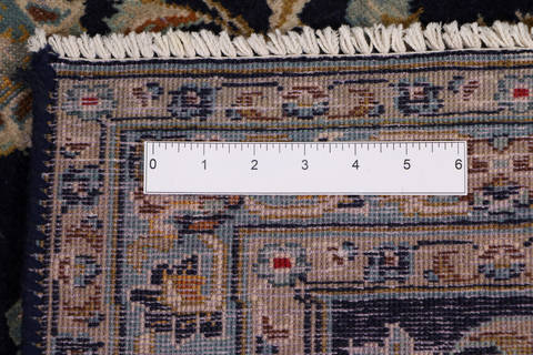 Kashan Blue Hand Knotted 70 X 109 Area Rug 99-111727 Image 17
