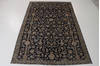 Kashan Blue Hand Knotted 70 X 109 Area Rug 99-111727 Thumb 1