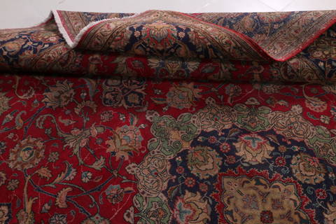 Tabriz Red Hand Knotted 97 X 130  Area Rug 99-111730 Image 13