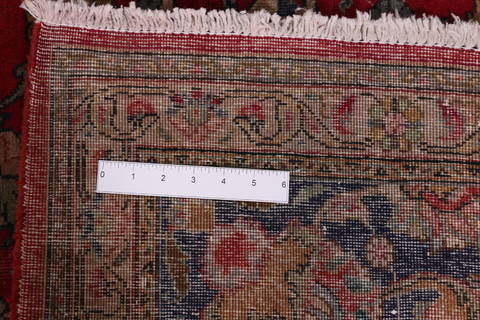 Tabriz Red Hand Knotted 97 X 130  Area Rug 99-111730 Image 14