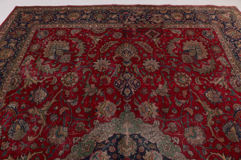 Tabriz Red Hand Knotted 97 X 130  Area Rug 99-111730 Image 5