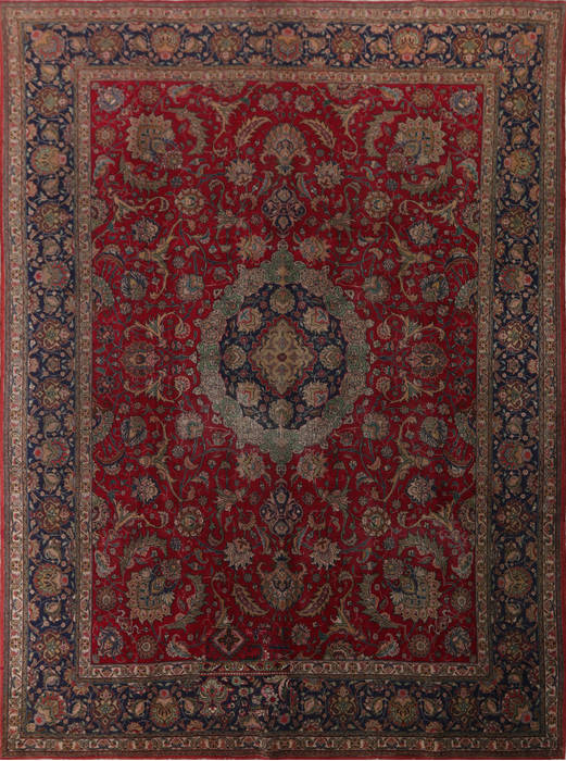 Tabriz Red Hand Knotted 97 X 130  Area Rug 99-111730 Image 0