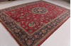 Tabriz Red Hand Knotted 97 X 130  Area Rug 99-111730 Thumb 3