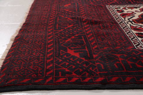 Baluch Beige Hand Knotted 31 X 51 Area Rug 99-111733 Image 7