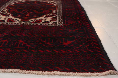 Baluch Beige Hand Knotted 31 X 51 Area Rug 99-111733 Image 9