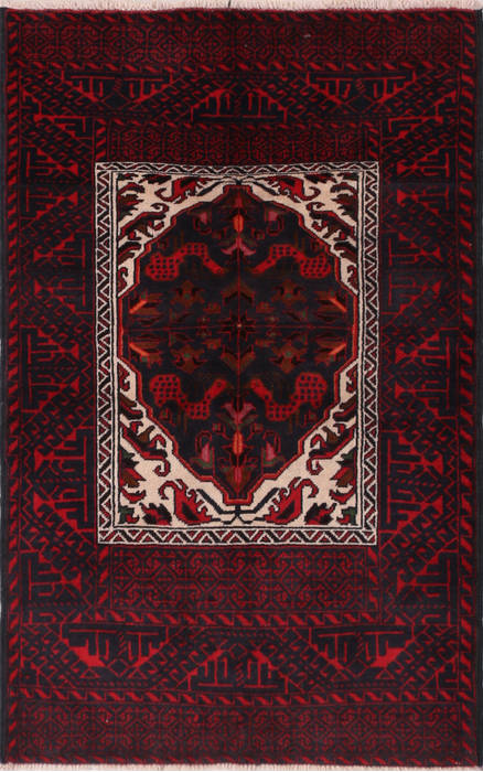 Baluch Beige Hand Knotted 31 X 51 Area Rug 99-111733 Image 0