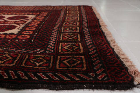 Baluch Beige Hand Knotted 31 X 510 Area Rug 99-111737 Image 12