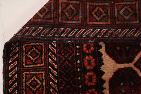 Baluch Beige Hand Knotted 31 X 510 Area Rug 99-111737 Image 17