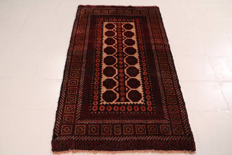 Baluch Beige Hand Knotted 31 X 510 Area Rug 99-111737 Image 1