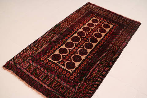 Baluch Beige Hand Knotted 31 X 510 Area Rug 99-111737 Image 2