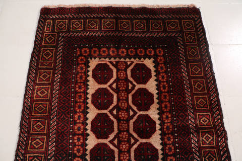 Baluch Beige Hand Knotted 31 X 510 Area Rug 99-111737 Image 6