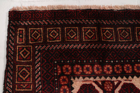 Baluch Beige Hand Knotted 31 X 510 Area Rug 99-111737 Image 7