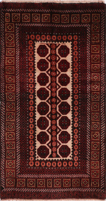 Baluch Beige Hand Knotted 31 X 510 Area Rug 99-111737 Image 0