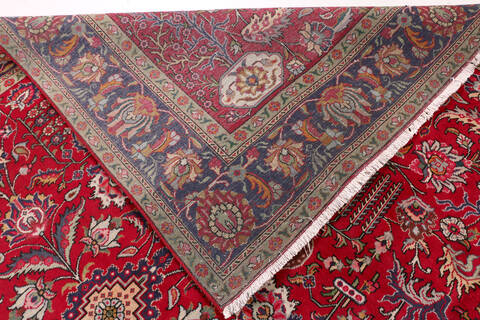 Tabriz Red Hand Knotted 94 X 134  Area Rug 99-111767 Image 13