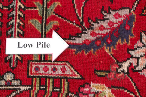 Tabriz Red Hand Knotted 94 X 134  Area Rug 99-111767 Image 15