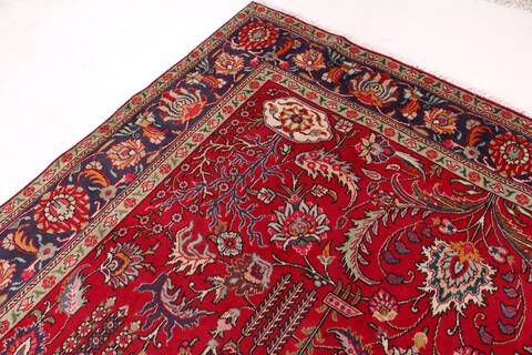 Tabriz Red Hand Knotted 94 X 134  Area Rug 99-111767 Image 5