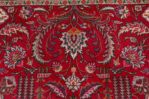 Tabriz Red Hand Knotted 94 X 134  Area Rug 99-111767 Image 6