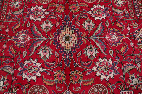 Tabriz Red Hand Knotted 94 X 134  Area Rug 99-111767 Image 8