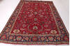 Tabriz Red Hand Knotted 94 X 134  Area Rug 99-111767 Thumb 1