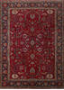 Tabriz Red Hand Knotted 94 X 134  Area Rug 99-111767 Thumb 0
