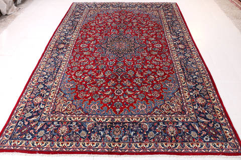 Najaf-abad Red Hand Knotted 96 X 140 Area Rug 99-111771 Image 2