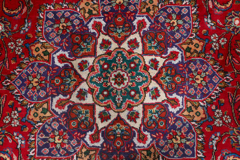 Tabriz Red Hand Knotted 83 X 113  Area Rug 99-111775 Image 5