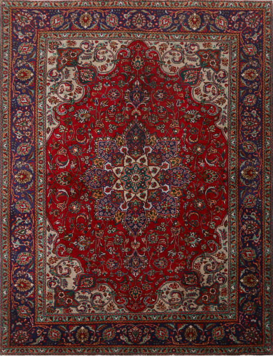 Tabriz Red Hand Knotted 83 X 113  Area Rug 99-111775 Image 0