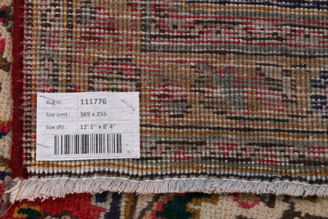Tabriz Red Hand Knotted 84 X 121  Area Rug 99-111776 Image 15