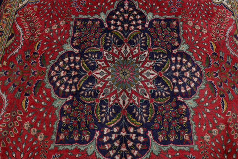 Tabriz Red Hand Knotted 84 X 121  Area Rug 99-111776 Image 8