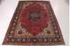 Tabriz Red Hand Knotted 84 X 121  Area Rug 99-111776 Thumb 1