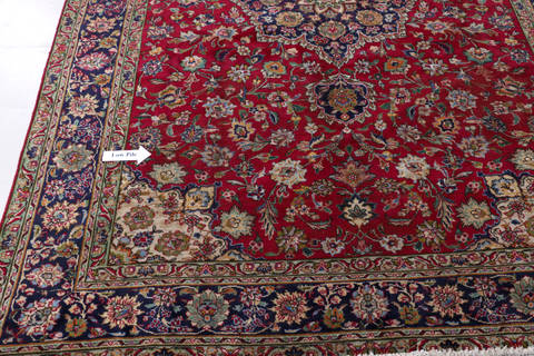 Tabriz Red Hand Knotted 66 X 911  Area Rug 99-111780 Image 11